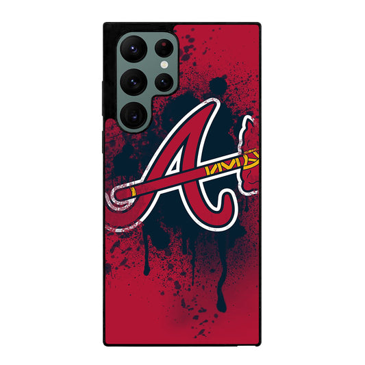 ATLANTA BRAVES ART LOGO Samsung Galaxy S22 Ultra Case Cover