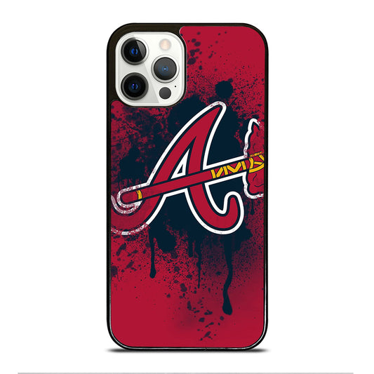 ATLANTA BRAVES ART LOGO iPhone 12 Pro Case Cover