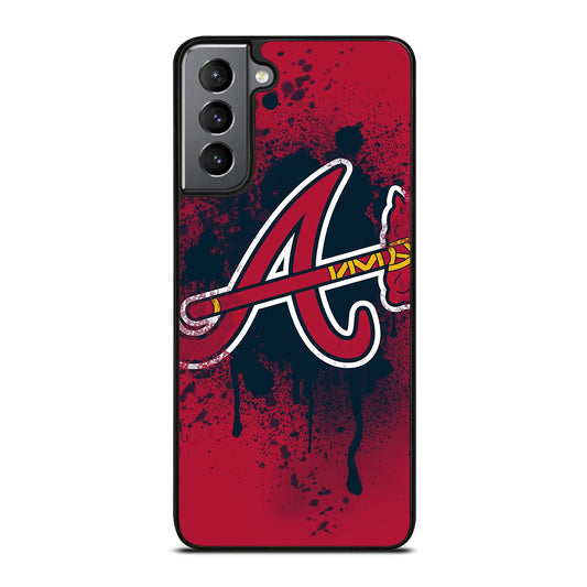 ATLANTA BRAVES ART LOGO Samsung Galaxy S21 Plus Case Cover