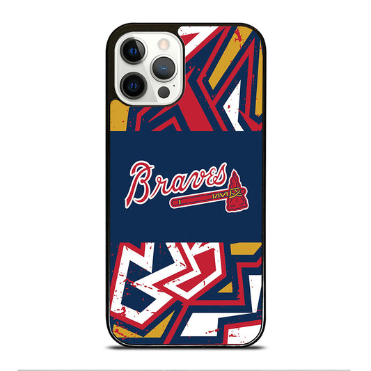 ATLANTA BRAVES ART LOGO 2 iPhone 12 Pro Case Cover