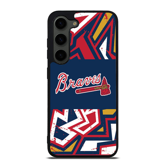 ATLANTA BRAVES ART LOGO 2 Samsung Galaxy S23 Plus Case Cover