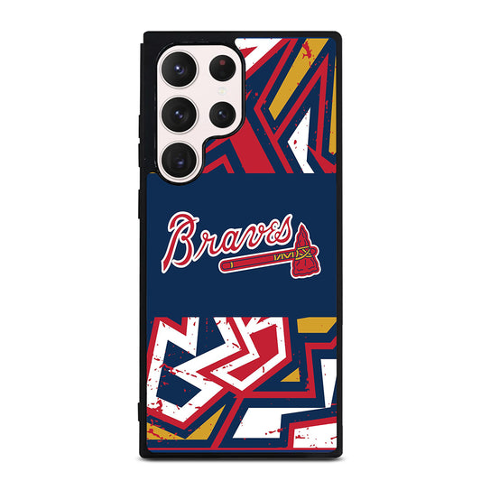 ATLANTA BRAVES ART LOGO 2 Samsung Galaxy S23 Ultra Case Cover