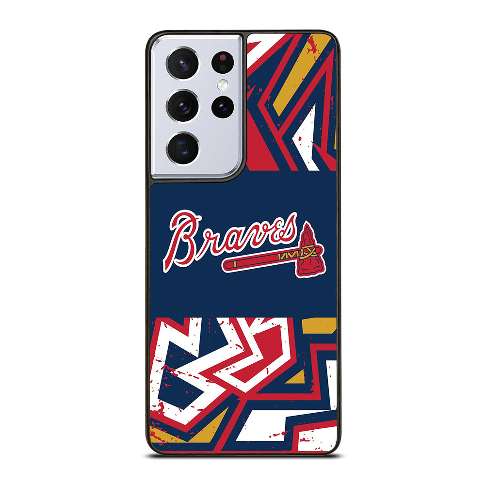 ATLANTA BRAVES ART LOGO 2 Samsung Galaxy S21 Ultra Case Cover