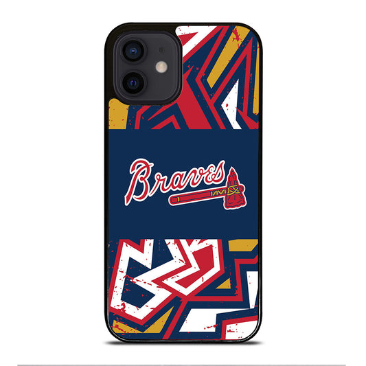 ATLANTA BRAVES ART LOGO 2 iPhone 12 Mini Case Cover