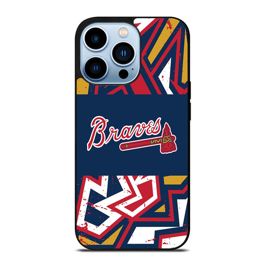 ATLANTA BRAVES ART LOGO 2 iPhone 13 Pro Max Case Cover