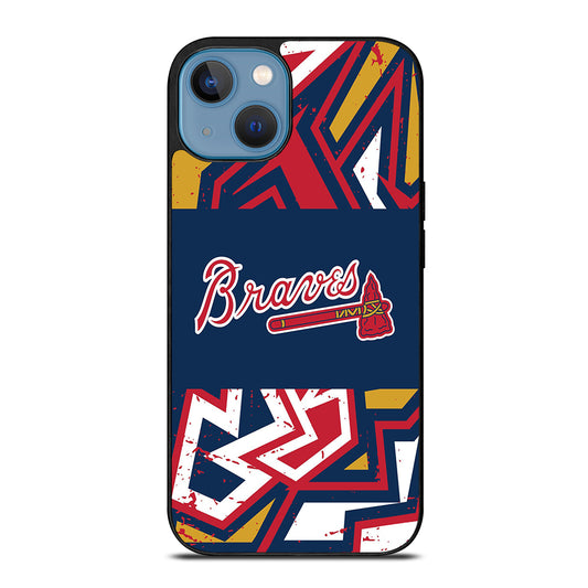 ATLANTA BRAVES ART LOGO 2 iPhone 13 Case Cover