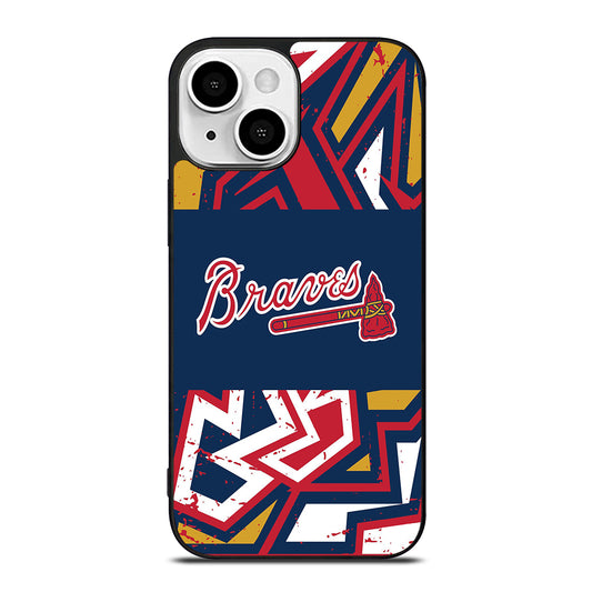 ATLANTA BRAVES ART LOGO 2 iPhone 13 Mini Case Cover