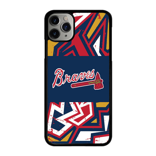 ATLANTA BRAVES ART LOGO 2 iPhone 11 Pro Max Case Cover