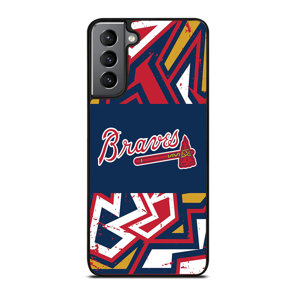 ATLANTA BRAVES ART LOGO 2 Samsung Galaxy S21 Plus Case Cover