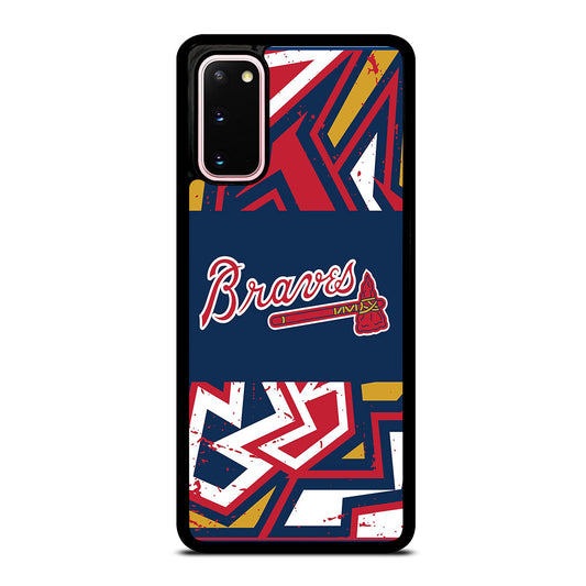 ATLANTA BRAVES ART LOGO 2 Samsung Galaxy S20 Case Cover
