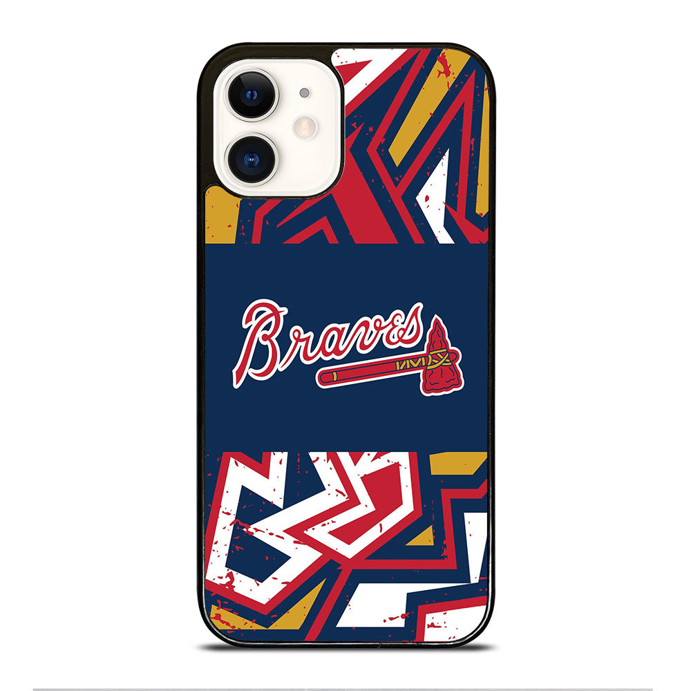 ATLANTA BRAVES ART LOGO 2 iPhone 12 Case Cover