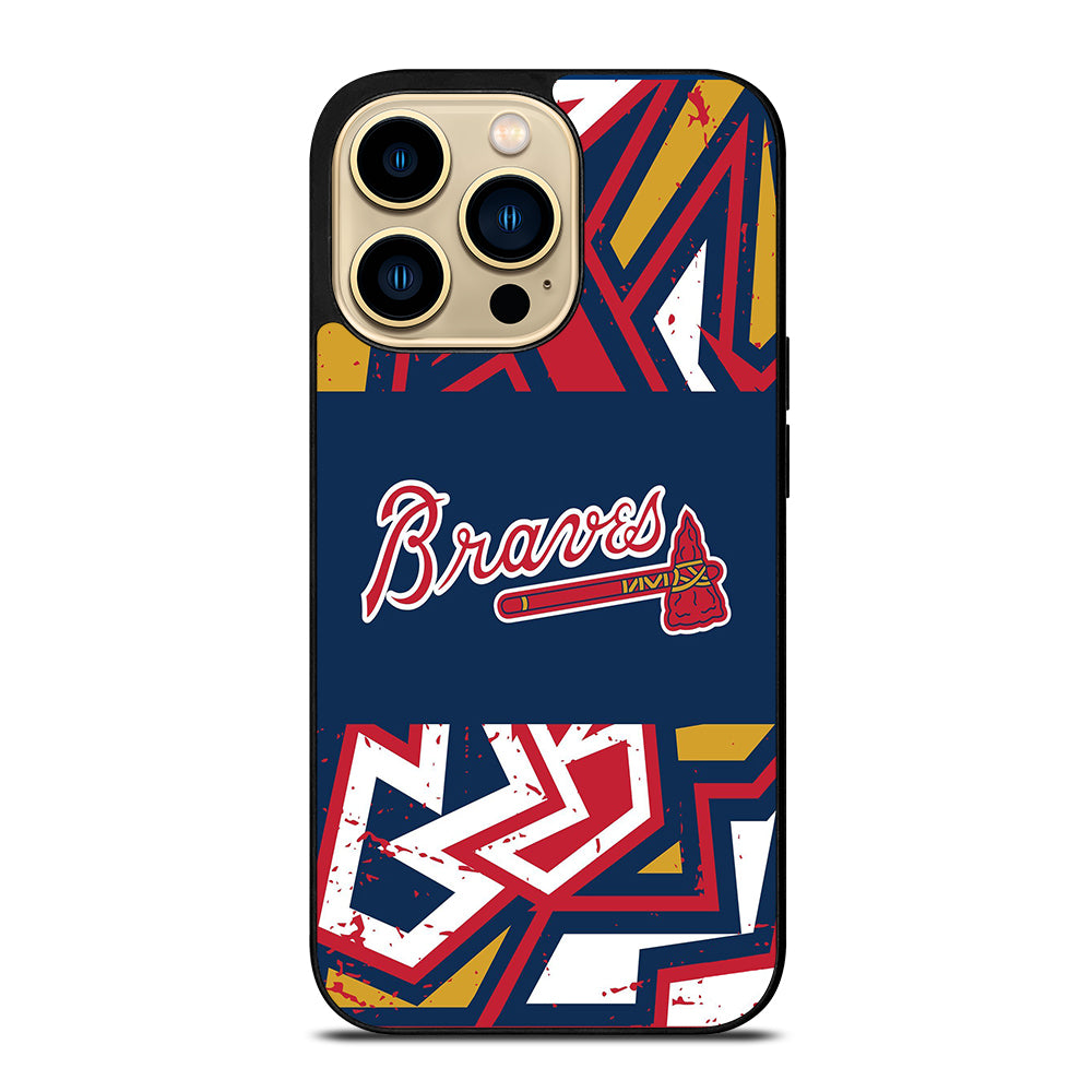 ATLANTA BRAVES ART LOGO 2 iPhone 14 Pro Max Case Cover