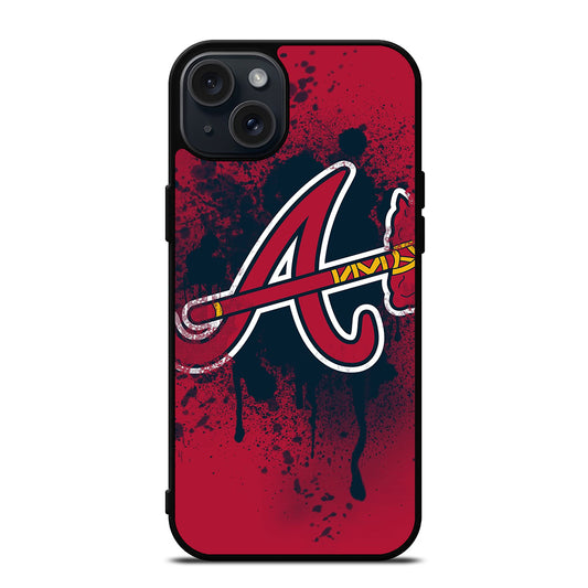 ATLANTA BRAVES ART LOGO iPhone 15 Plus Case Cover