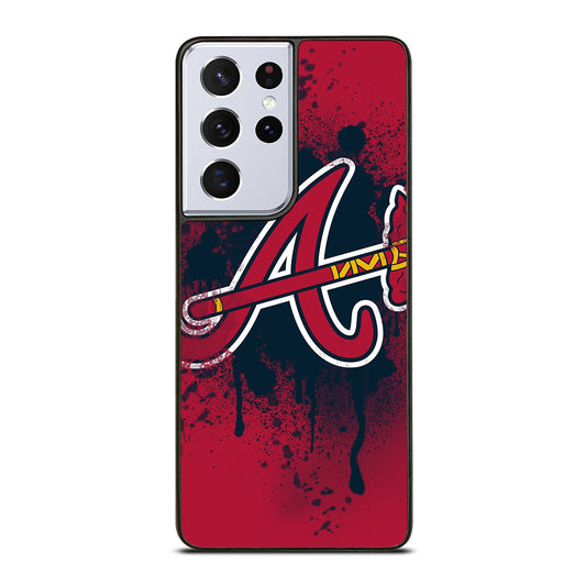 ATLANTA BRAVES ART LOGO Samsung Galaxy S21 Ultra Case Cover