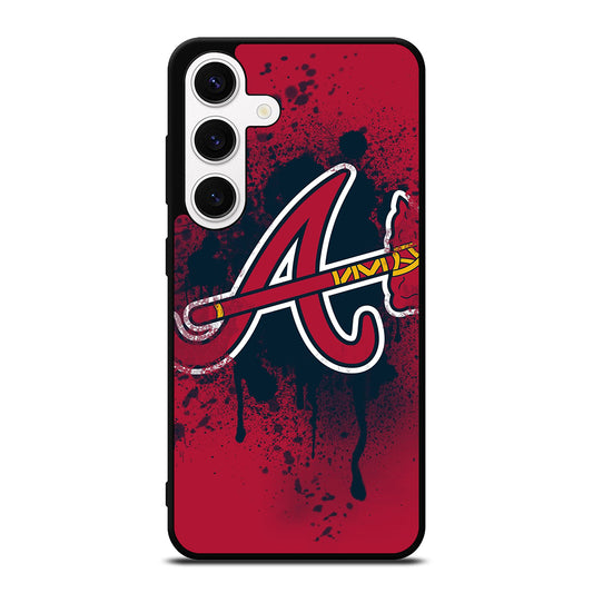 ATLANTA BRAVES ART LOGO Samsung Galaxy S24 Case Cover