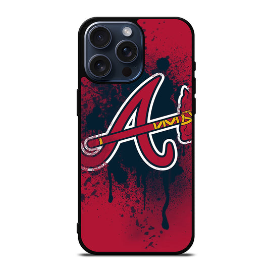 ATLANTA BRAVES ART LOGO iPhone 15 Pro Max Case Cover