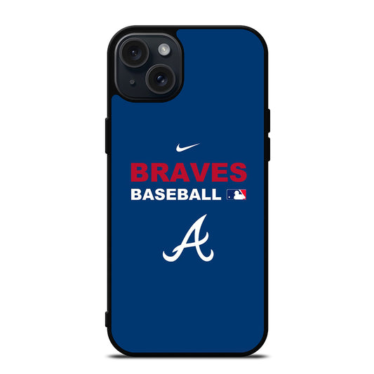 ATLANTA BRAVES BASEBALL LOGO iPhone 15 Plus Case Cover