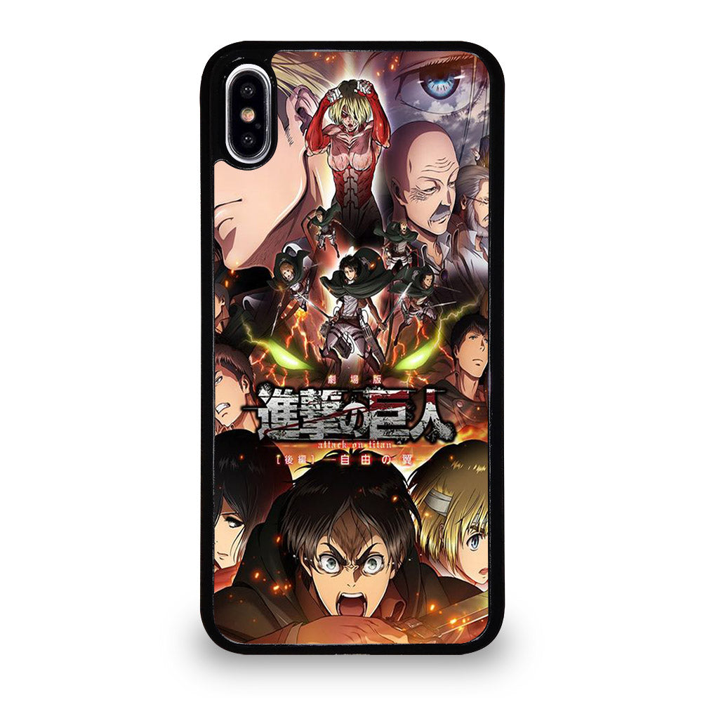 ATTACK ON TITAN CHARACTER ANIME iPhone XS Max Case Cover