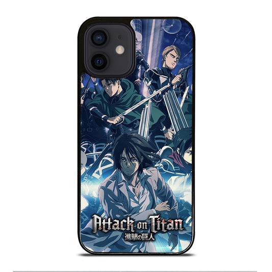 ATTACK ON TITAN ANIME CHARACTER iPhone 12 Mini Case Cover