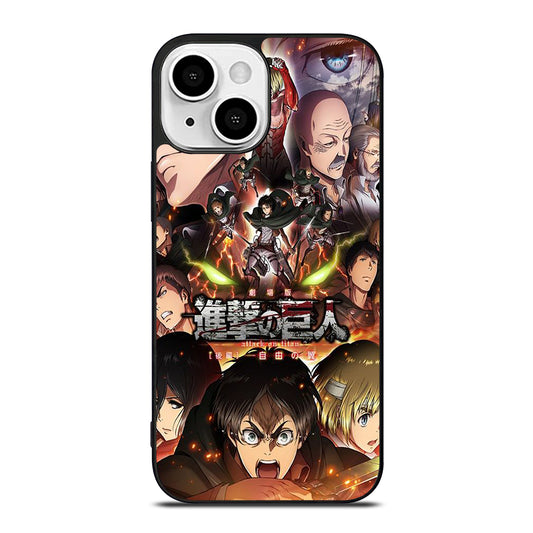 ATTACK ON TITAN CHARACTER ANIME iPhone 13 Mini Case Cover