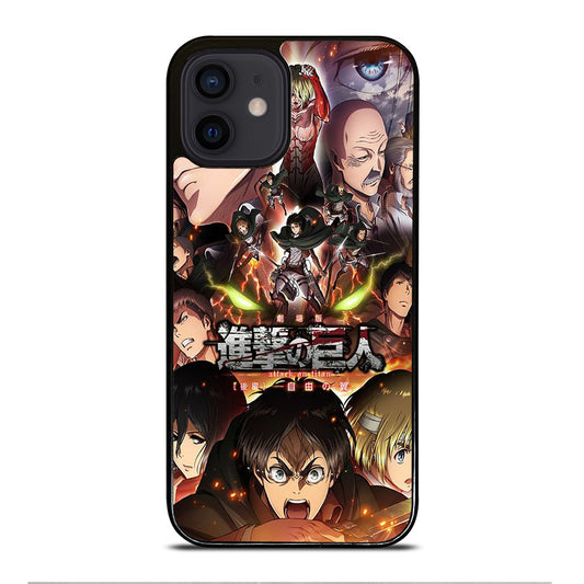 ATTACK ON TITAN CHARACTER ANIME iPhone 12 Mini Case Cover