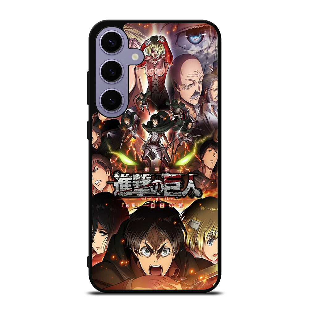 ATTACK ON TITAN CHARACTER ANIME Samsung Galaxy S24 Plus Case Cover