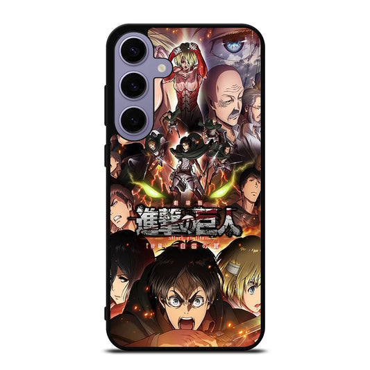 ATTACK ON TITAN CHARACTER ANIME Samsung Galaxy S24 Plus Case Cover