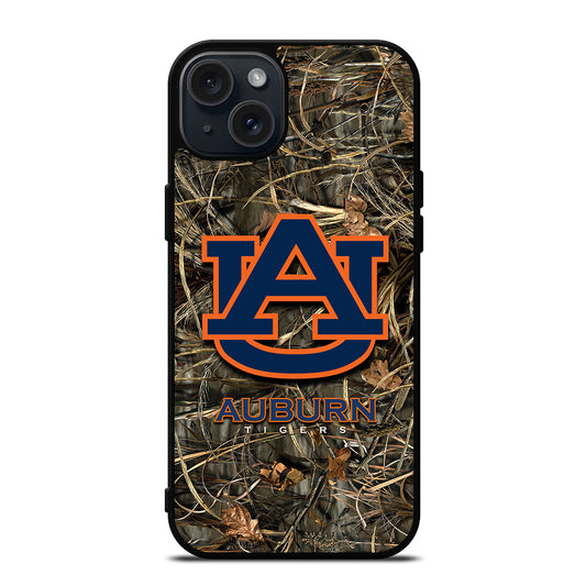 AUBURN TIGERS CAMO LOGO iPhone 15 Plus Case Cover