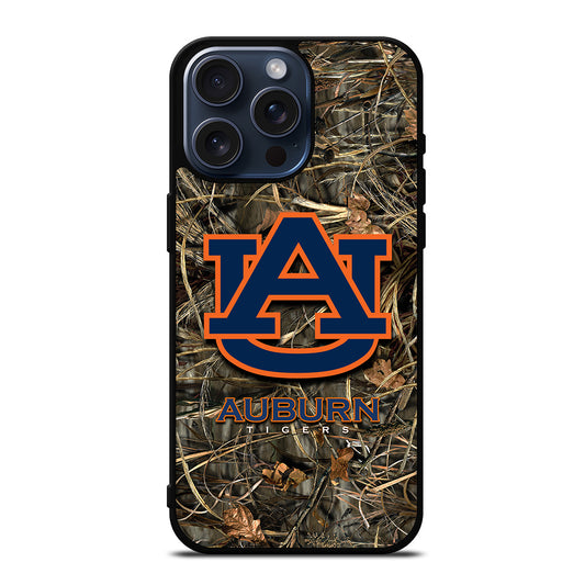 AUBURN TIGERS CAMO LOGO iPhone 15 Pro Max Case Cover