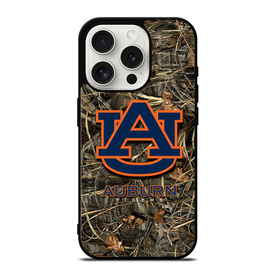 AUBURN TIGERS CAMO LOGO iPhone 15 Pro Case Cover