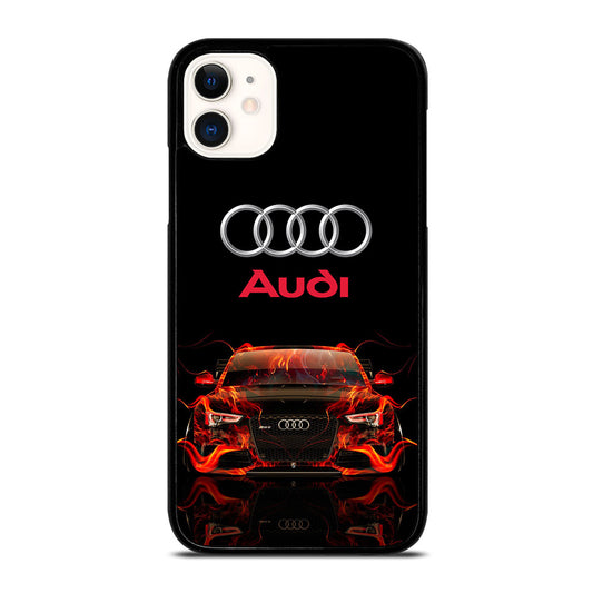 AUDI CAR FLAME LOGO iPhone 11 Case Cover