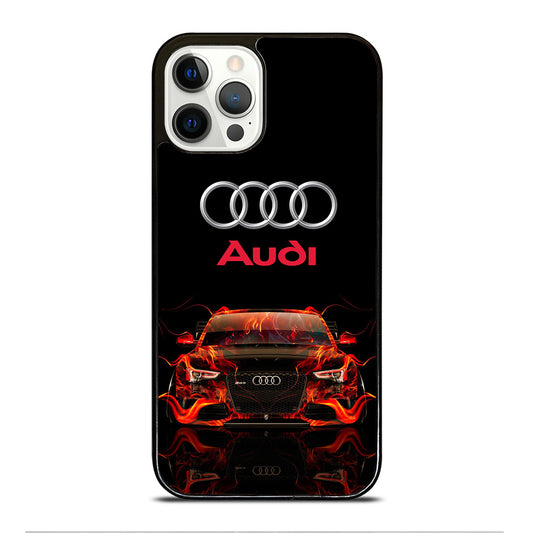 AUDI CAR FLAME LOGO iPhone 12 Pro Case Cover