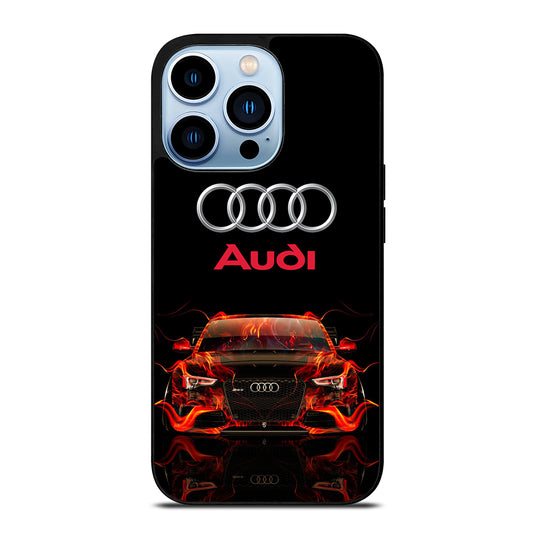 AUDI CAR FLAME LOGO iPhone 13 Pro Max Case Cover