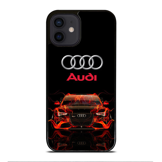 AUDI CAR FLAME LOGO iPhone 12 Mini Case Cover