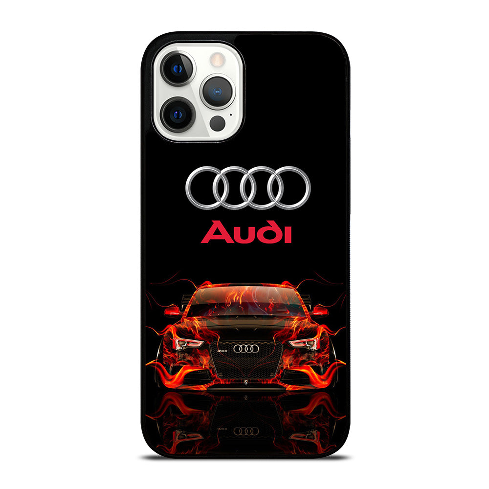 AUDI CAR FLAME LOGO iPhone 12 Pro Max Case Cover