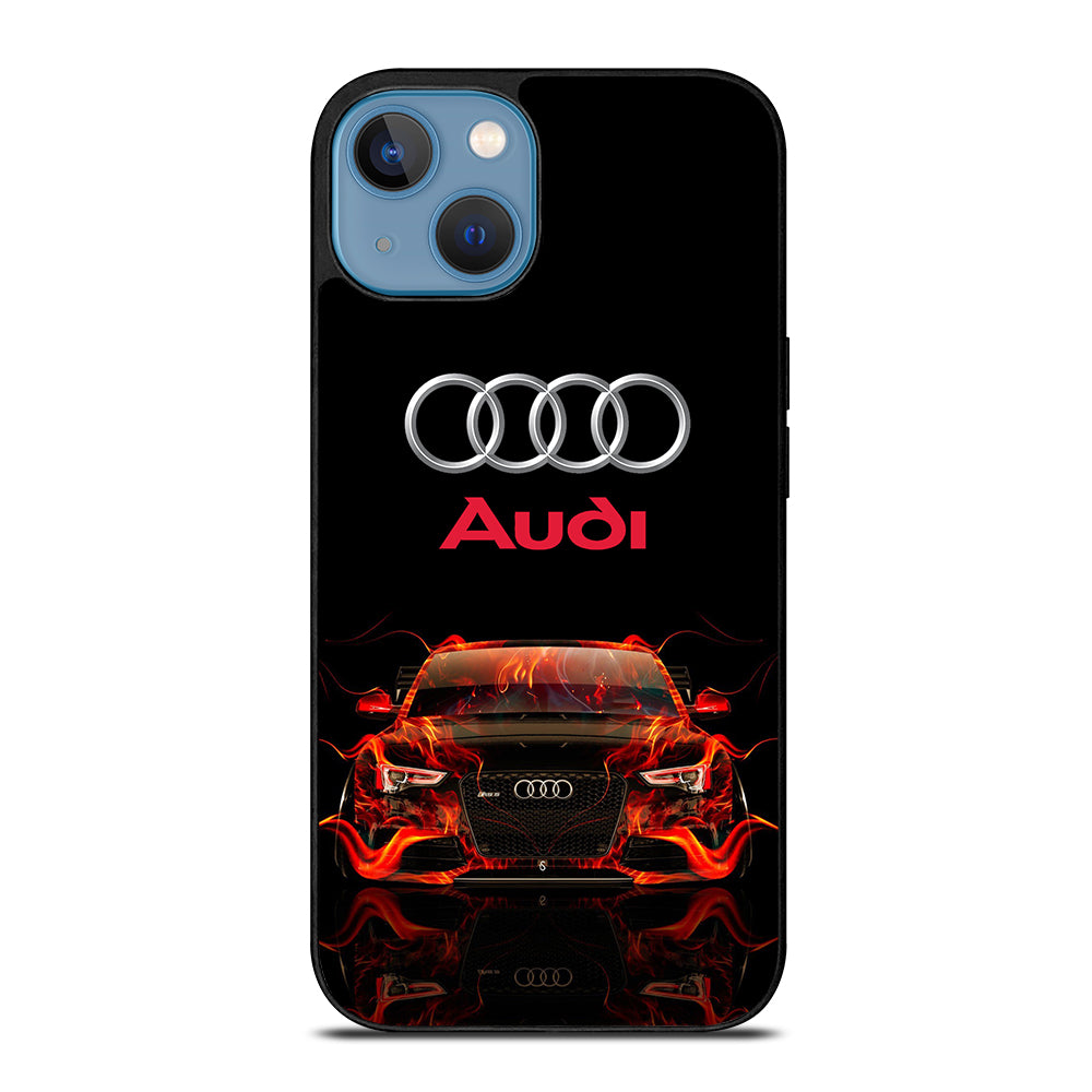 AUDI CAR FLAME LOGO iPhone 13 Case Cover