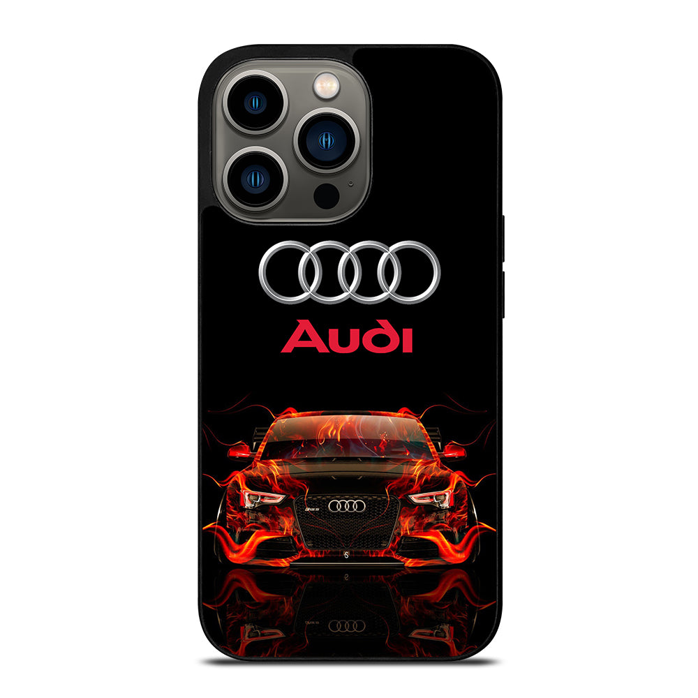 AUDI CAR FLAME LOGO iPhone 13 Pro Case Cover