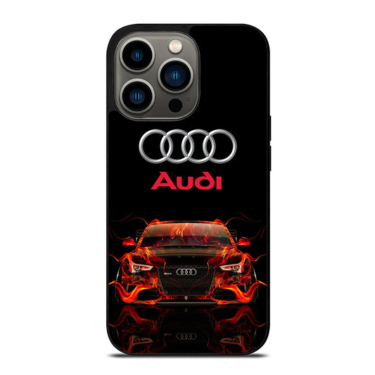 AUDI CAR FLAME LOGO iPhone 13 Pro Case Cover