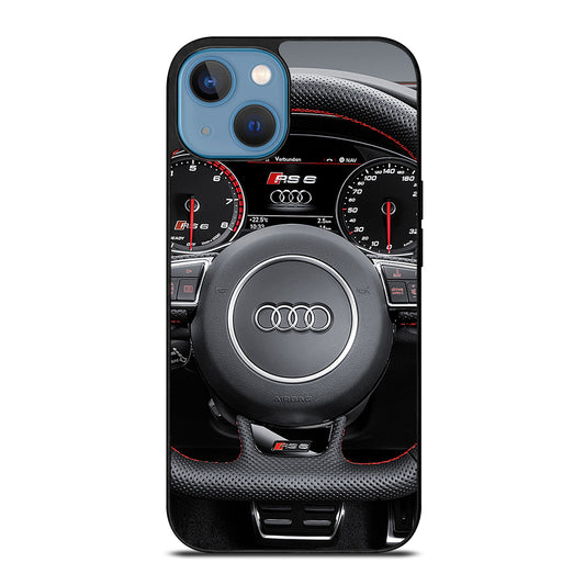 AUDI CAR STEERING WHEEL iPhone 13 Case Cover