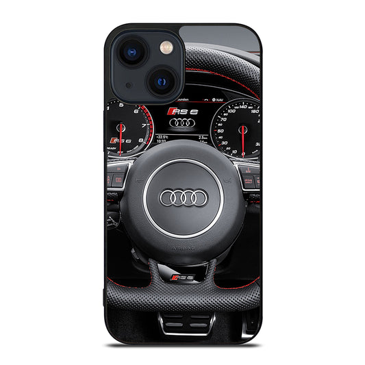 AUDI CAR STEERING WHEEL iPhone 14 Plus Case Cover
