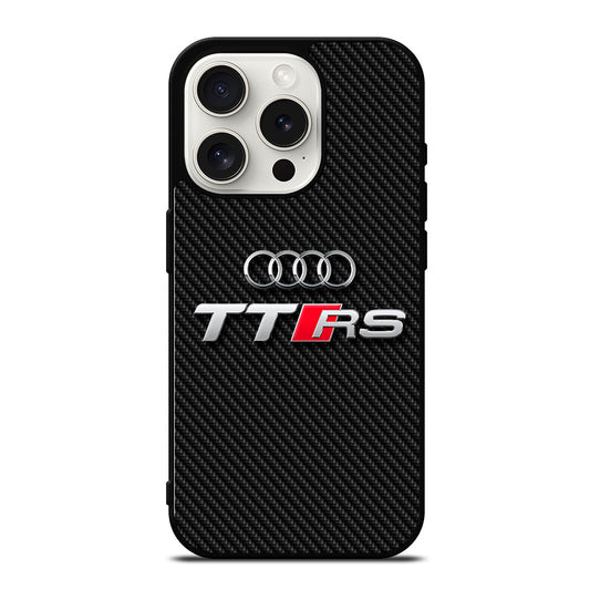 AUDI TTRS CARBON LOGO iPhone 15 Pro Case Cover
