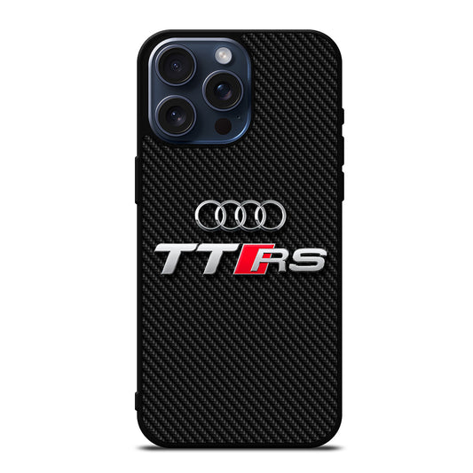 AUDI TTRS CARBON LOGO iPhone 15 Pro Max Case Cover