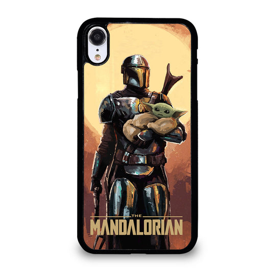 BABY YODA AND THE MANDALORIAN ART iPhone XR Case Cover