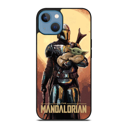 BABY YODA AND THE MANDALORIAN ART iPhone 13 Case Cover