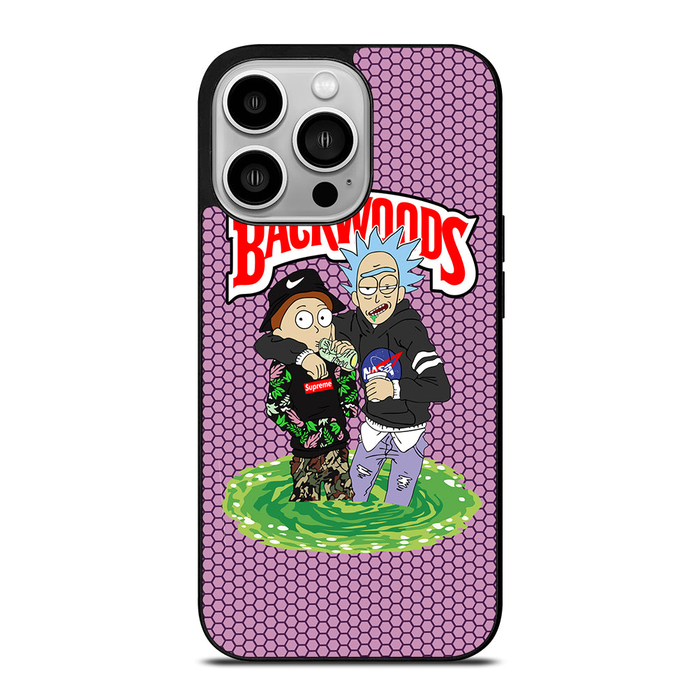BACKWOODS RICK AND MORTY iPhone 14 Pro Case Cover