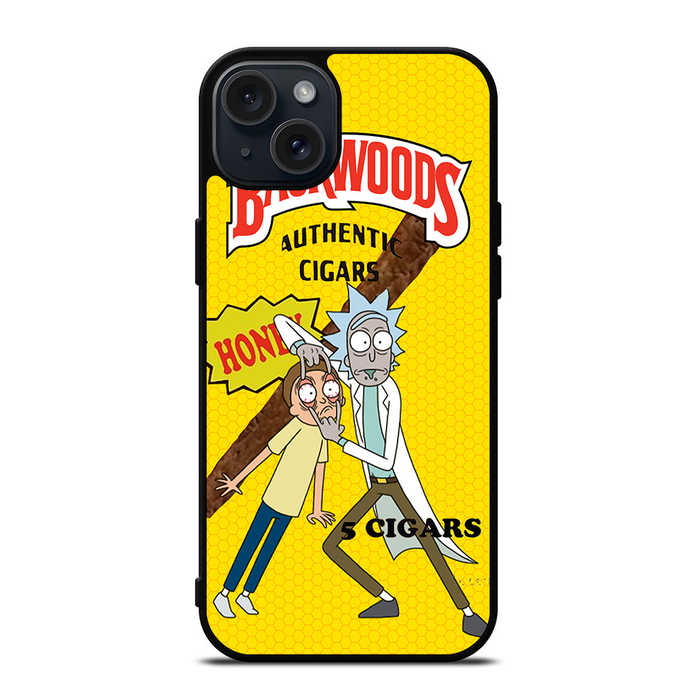 BACKWOODS RICK AND MORTY 2 iPhone 15 Plus Case Cover