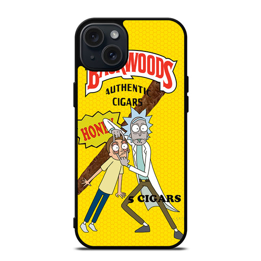 BACKWOODS RICK AND MORTY 2 iPhone 15 Plus Case Cover