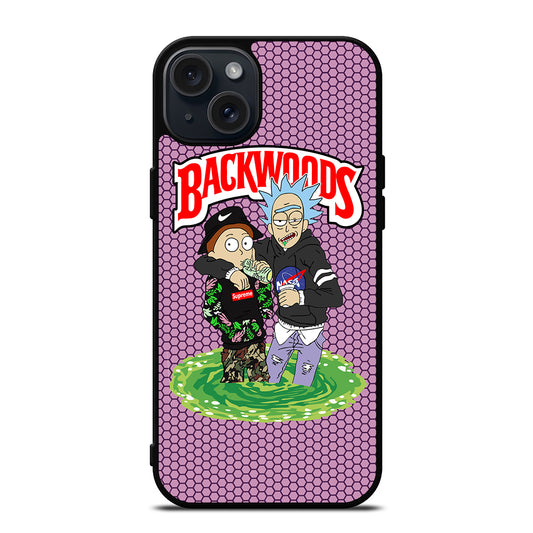 BACKWOODS RICK AND MORTY iPhone 15 Plus Case Cover
