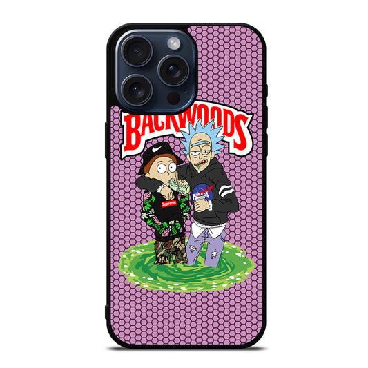 BACKWOODS RICK AND MORTY iPhone 15 Pro Max Case Cover