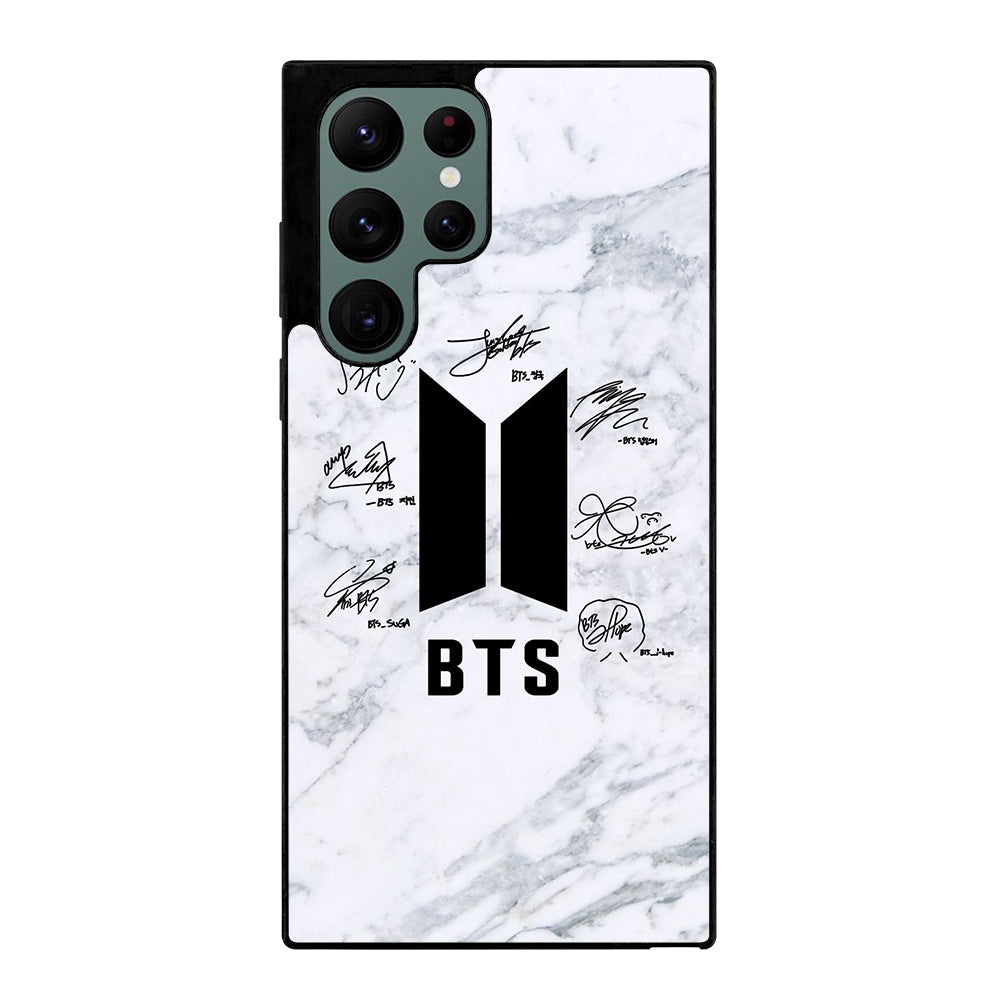 BANGTAN BOYS BTS SIGNATURE MARBLE Samsung Galaxy S22 Ultra Case Cover